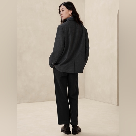 Banana Republic Factory - Oversized Herringbone Blazer - M - Picture 2 of 3